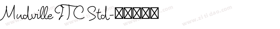 Mudville ITC Std字体转换